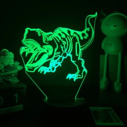 3D LED Dinosaur Nightlight For Kids Child Bedroom Decor Birthday Gifts Bedside Lamp Spinosaurus Figure Room Decoration