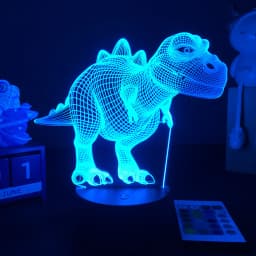 3D LED Dinosaur Nightlight For Kids Child Bedroom Decor Birthday Gifts Bedside Lamp Spinosaurus Figure Room Decoration