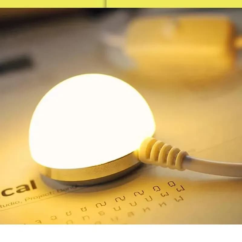 3W 5W USB Mini Night Light Portable Magnet LED Blub 1.5m USB Cable Book Reading Light with Switch for Children Dormitory Bedroom