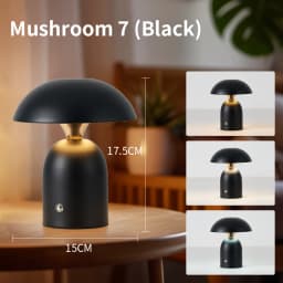 Minimalist Nordic Mushroom LED Desk Lamp Touch Dimming Bedhead Night Light Reading Light Restaurant Bedroom Decorative Lighting