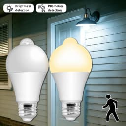 Motion Sensor Night Light Bulbs E27 B22 Motion Activated Dusk to Dawn Security Bulb Night Lamp for Garage Porch Stairs Hallway