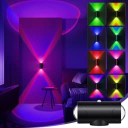 1PC/2PCS /4PCS Rechargeable LED Night Lights with Motion Sensor Wall Lights, RGB Gradient Ambient Light, Dimmable Indoor Lamps,