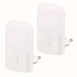 1/2 Set Dimmable Sensor LED Night Lights EU Plug Wireless Cabinet Light for Baby Bedside Bedroom Corridor - Bedroom Lighting