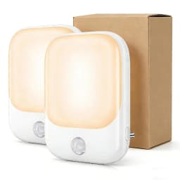 1pc/2pcs/4pcs/10pcs Smart LED Night Light with Sensor, Adjustable Brightness, Motion Sensor Night Light, Warm White