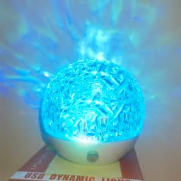 New Water Ripple Projection Lamp LED Spherical Night Light RGB Rotating Atmosphere Light for Restaurant Bedroom Decoration Gift
