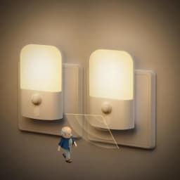 5 Brightness Levels, ON/OFF/AUTO Mode Night Light with Motion Sensor, Motion Activated Night Light