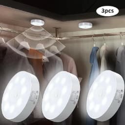 Motion Sensor LED Night Light USB Rechargeable Night Lamp For Kitchen Cabinet Wardrobe Lamp Staircase Wireless Closet Light
