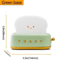 Cute Cartoon Night Light for Kids Bedroom,Toast Bread/Chick/Duck Shaped Led Lamp,Battery Powered or Rechargeable Optional,Gift