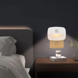 Motion Sensor LED Night Light Plug in Socket 3 Color Temperature Room Kitchen WC Hallway Human Infrared Induction Emergency Lamp