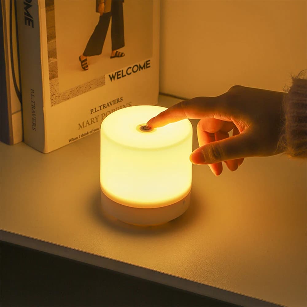 LED Night Lights Touch Dimming Plug-in Reading Led Table Lamp USB Dimmable For Bedroom Dormitory College Student Book Light