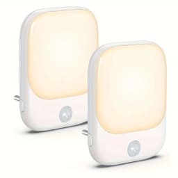 Night Light Socket with Motion Sensor, Night Light 3-Level Brightness Adjustment (On/Auto/Off), 2700 K Warm White Night Lamp