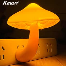 1PC Mushroom Night Light Plug-in Lamp,Dimmable LED Nightlight,Bedroom,Kids Room,Nursery,Hallway,Bathroom,Toilet,Auto On/Off