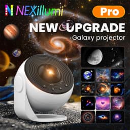 2025 Newest Planetarium Galaxy Star Projector Pro Version, 360° Rotation with Speed Change, HD Image LED Light for Room Ceiling