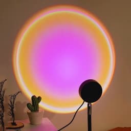 USB-Powered Sunset Projection Light, 16 Color Options, 360° Rotating Night Light with Remote Control, Perfect for Bedroom, Party