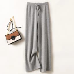 CHICUU Women Cashmere Pants Basic Casual Wide Leg Pants Autumn Winter 100% Merino Wool Knitwear Soft Korean Popular Trousers