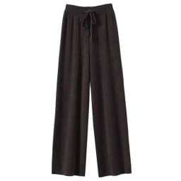 Afashion High Waist Knitted Wide Leg Pants Women's Casual Straight Leg Pants Spring Autumn New Style Belted Commute Style Slimmi