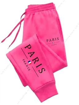 2025 New Hot Sale PARIS Jogger Pants for Women's Trousers High quality Autumn Winter Fleece Casual Sports Sweatpants Women Pants