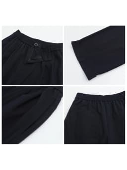 CHIC VEN Women Pants High Waist Loose Solid Wide Leg Casual Female Trousers Elastic Waist Folding Pants Autumn Winter 2025