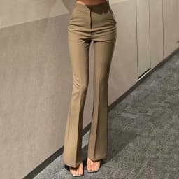 Slimming High Waist Flared Casual Pants Women's Long Trousers Korean Style Leg Lengthening Effect Versatile Casual Trousers
