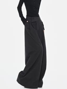 Women Black Suits Pants Streetwear 90s Aesthetic Vintage FashioBaggy Y2k Pants Harajuku High Waist Trousers Fashion Clothes 2025