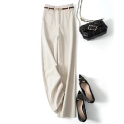 CGC Korean Fashion High Waist Loose Wide Leg Pants Women Woolen Trousers Simple Solid Straight Baggy Pants Casual Jogging Pants
