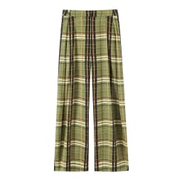 HH Women Autumn New Ramie Bloomers Plaid Printed Loose Pants Female Fashion Versatile Drawstring Streetwear Casual Trousers