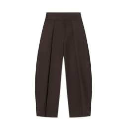 Spring 2026 Women's Commuter Balloon Pants Casual Trousers mid High Waist Zipper Fly Pleated Long Pants Fashionable New Arrival