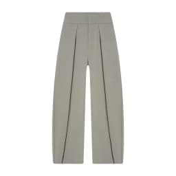 Spring 2026 Women's Commuter Balloon Pants Casual Trousers mid High Waist Zipper Fly Pleated Long Pants Fashionable New Arrival