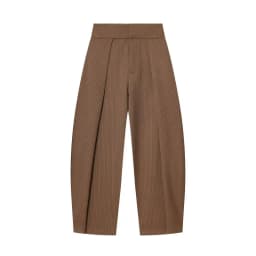 Spring 2026 Women's Commuter Balloon Pants Casual Trousers mid High Waist Zipper Fly Pleated Long Pants Fashionable New Arrival