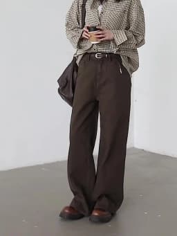 CHIC VEN Women Pants Solid High Waist Loose Retro Cotton Wide Leg Denim Jeans Female Trousers for Woman Spring Autumn 2025