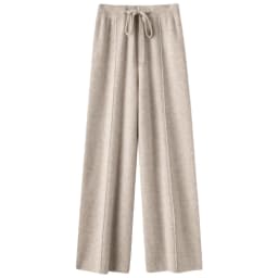2026 Autumn Winter New  Women's High Waist Belted Pure Color Center Line Wide Leg Pants Casual Versatile Knitted Straight Leg...