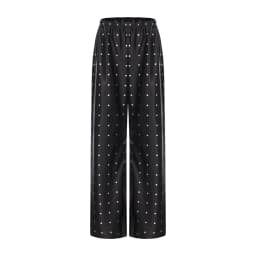 Satin Wide Leg Pants Long Floor Casual Pants Women's Summer