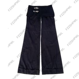 Airplane-buckle jacket Harajuku Subculture Y2K Pants Spicy Girls Hip Hop Hot pants Streetwear Punk Trousers Gothic Vintage vibe
