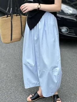 [LANMREM] Minimalism High Waist Bloomers Pants Women Solid Office Lady Fashion Trousers Female Clothes 2025 Summer New 26D9690