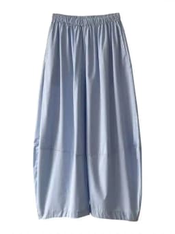 [LANMREM] Minimalism High Waist Bloomers Pants Women Solid Office Lady Fashion Trousers Female Clothes 2025 Summer New 26D9690