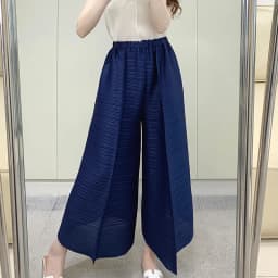 Miyake Pleated Pants Women's 2024 Summer New Casual Loose Large Size Loose 9/4 Straight Leg Pants Women's Wear