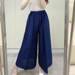 Miyake Pleated Pants Women's 2024 Summer New Casual Loose Large Size Loose 9/4 Straight Leg Pants Women's Wear
