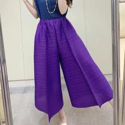 Miyake Pleated Pants Women's 2024 Summer New Casual Loose Large Size Loose 9/4 Straight Leg Pants Women's Wear
