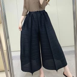 Miyake Pleated Pants Women's 2024 Summer New Casual Loose Large Size Loose 9/4 Straight Leg Pants Women's Wear
