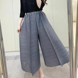 Miyake Pleated Pants Women's 2024 Summer New Casual Loose Large Size Loose 9/4 Straight Leg Pants Women's Wear
