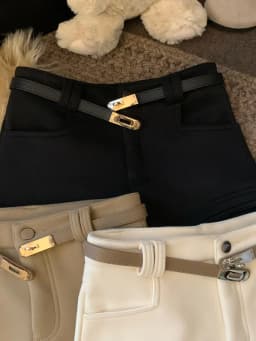 High Waist Slim Fit Straight Leg Fleece Lined Casual Shorts Women's Autumn Winter New Style Khaki Versatile Slimming Hot Pants