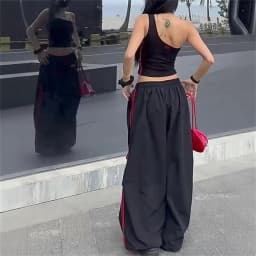 Loose Joggers Pants Women Cargo Pants Vintage Streetwear Hip Hop Y2k Baggy Wide Leg Sweatpants Casual Pockets Fashion Trousers