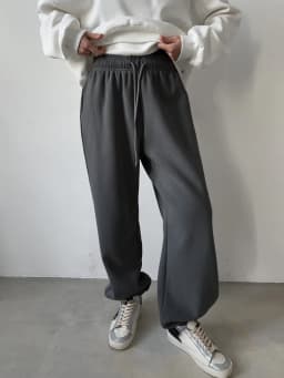 Autumn Women's Gray Sports Pants with Elastic 80% Cotton Jogging Vintage Classic Brown Sweatpants for Women