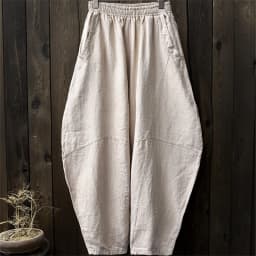 Johnature Women Cotton Linen Harem Pants Loose Trouser 2025 Autumn New Elastic Waist Solid Color Pockets Patchwork Women Pants