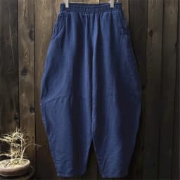 Johnature Women Cotton Linen Harem Pants Loose Trouser 2025 Autumn New Elastic Waist Solid Color Pockets Patchwork Women Pants