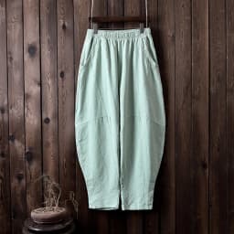 Johnature Women Cotton Linen Harem Pants Loose Trouser 2025 Autumn New Elastic Waist Solid Color Pockets Patchwork Women Pants
