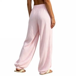2027 Winter Women's Balloon Pants Fashion Ladies Solid Color Elastic Waistband Loose Wide-Leg Trousers