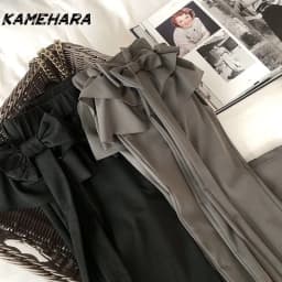 KAMEHARA Japanese Soft Girl Cake Fake Two Piece Skirt Pant Female Harajuku Style Y2k Sexy Slim Fit Slightly Flared Wide Leg Pant