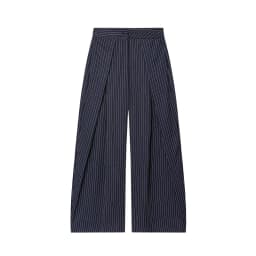 MUJER Black Baggy Pants Woman Pleated Wide Leg Pants for Women Striped Casual Women's Pants Spring High Waist Trousers Womens