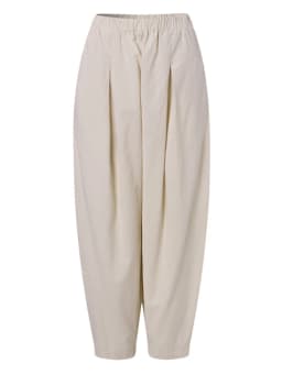 ZANZEA Summer Elastic Waist Solid Trousers Women Casual Baggy Pants Elegant Loose Wide Leg Pantalon Vintage Cotton Turnip 2024